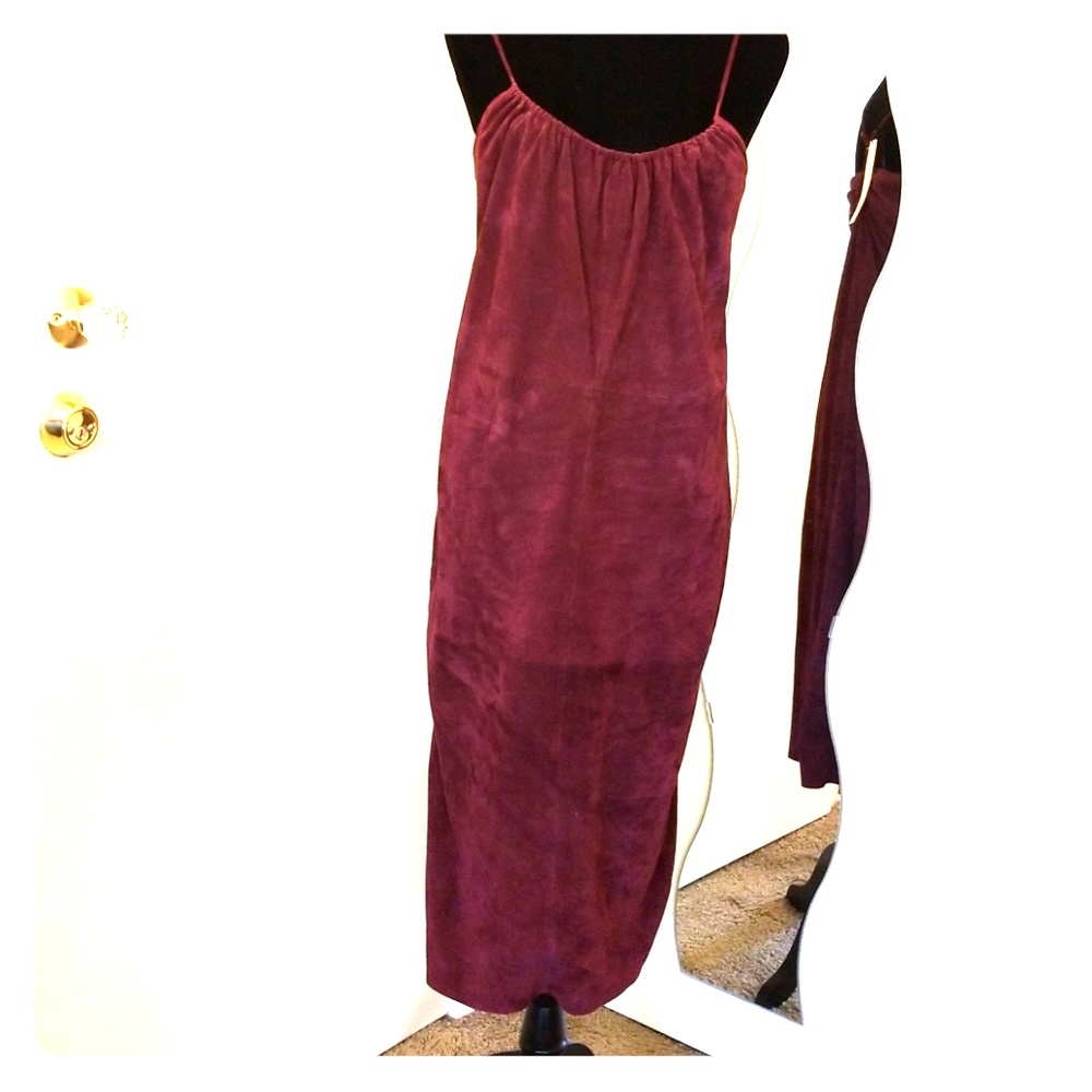 New suede dress Halston
